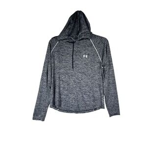 Under Armour Women's L/S‎ Gray Pullover Hoodie Lightweight Athletic Wear Size L